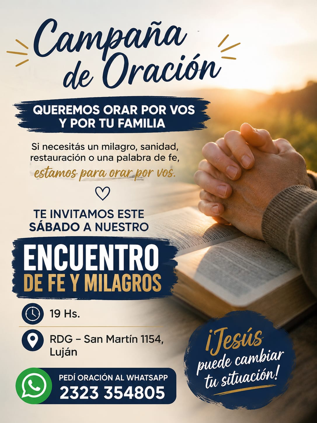 Flyer evento iglesia