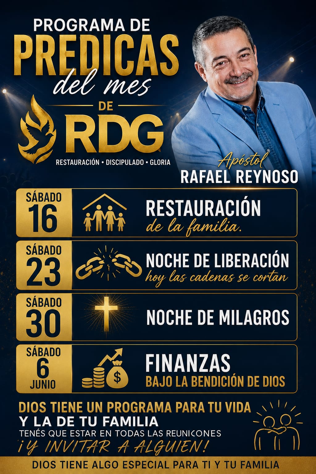Flyer evento iglesia